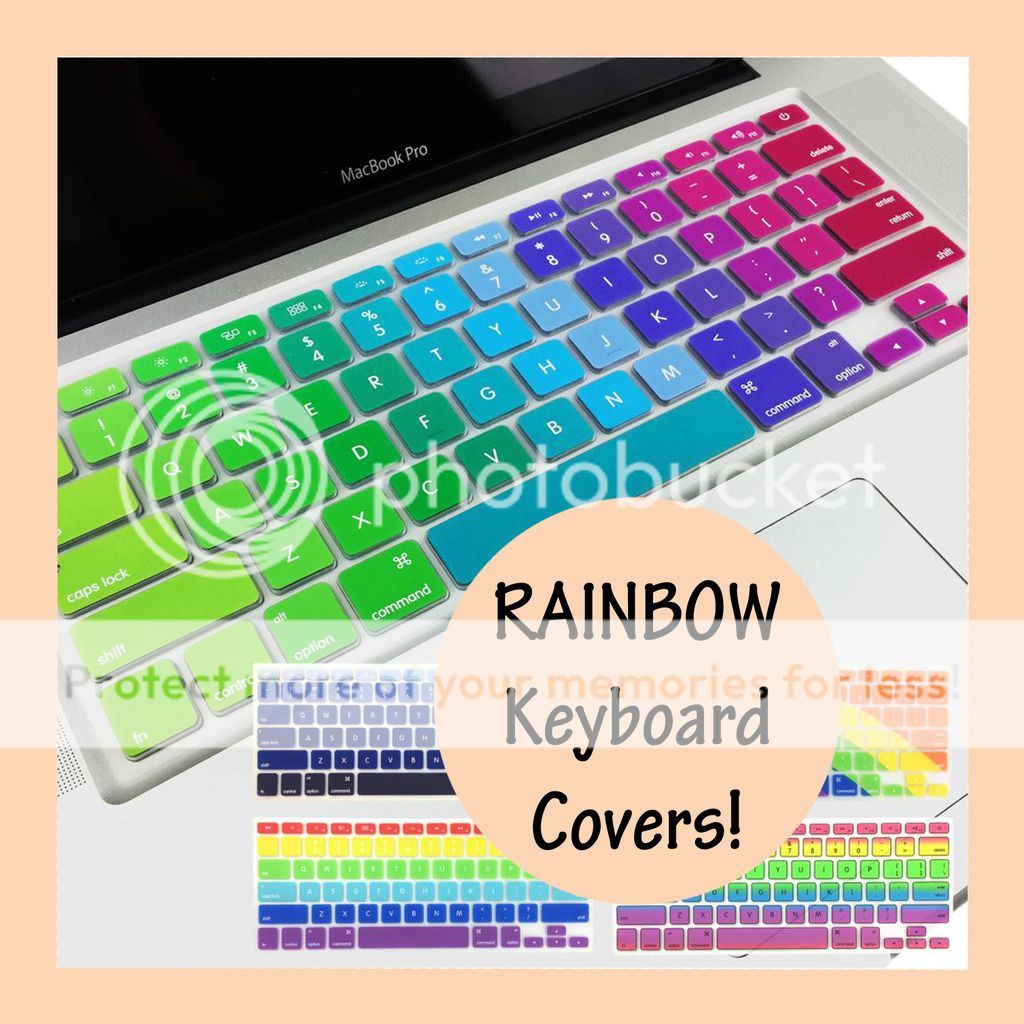 Rainbow Keyboard Silicone Cover Protector for Apple Macbook Air Pro 13